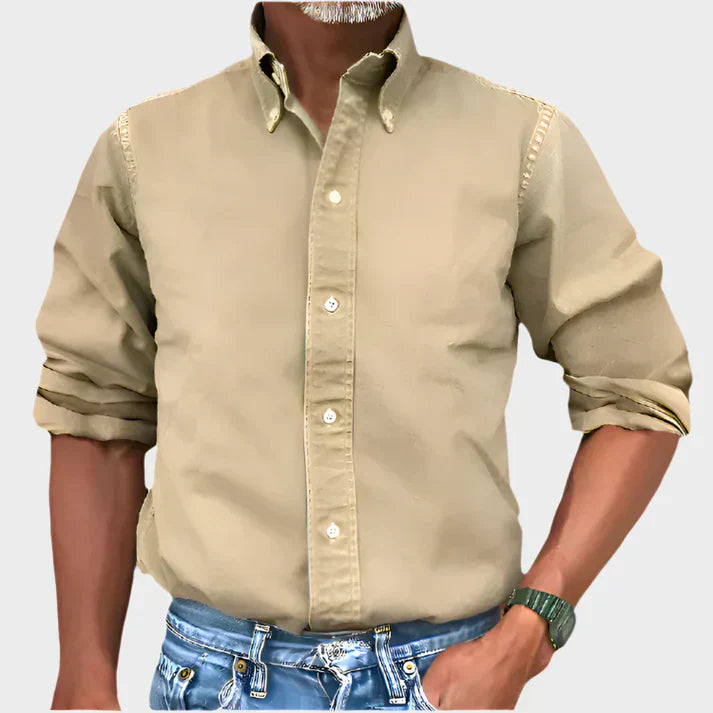 Camisa clasica de algodon
