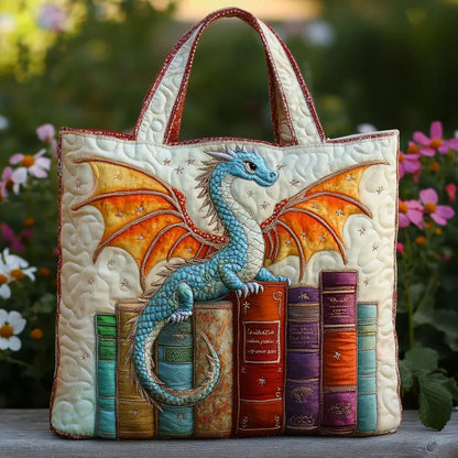 Bolso Acolchado - Dragón Esmeralda Guardián de Libros