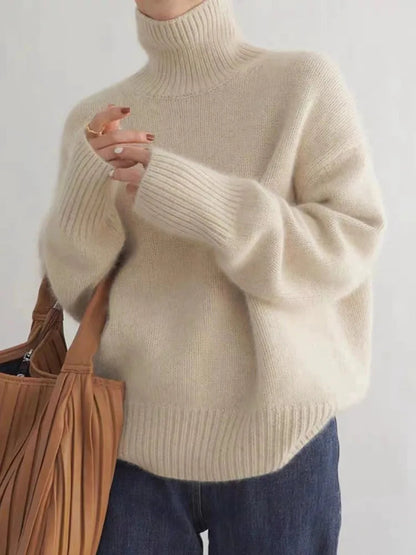 Alison Sweater Tejido de Cuello Alto - detalle