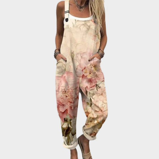 Overol Estampado Beige
