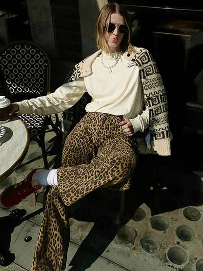 Pantalon animal print
