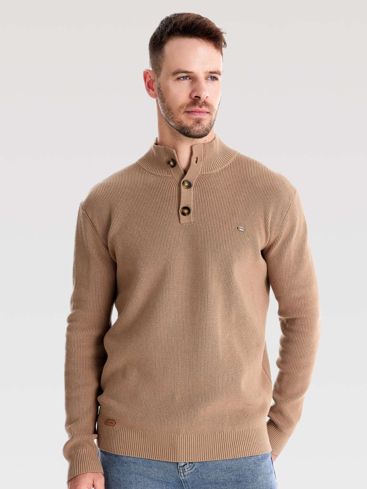 Sweater tejido con botones