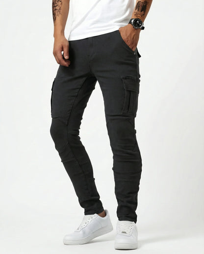 Pantalón Cargo Marino Elástico