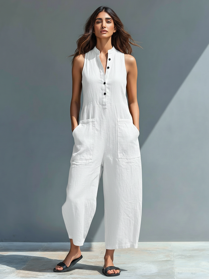 Colette | Jumpsuit Sin Mangas Minimalista