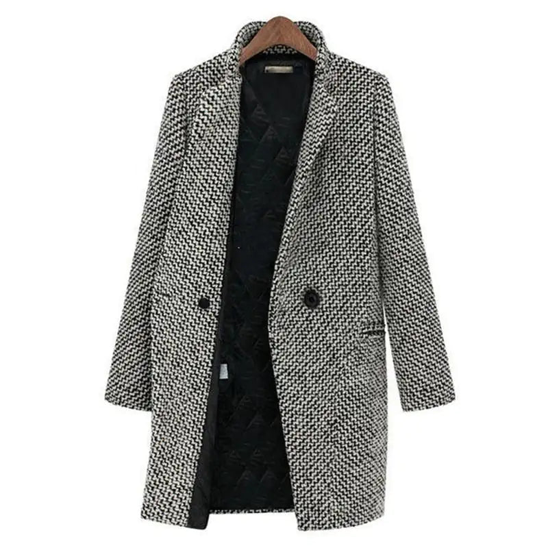 Chaqueta larga midi
