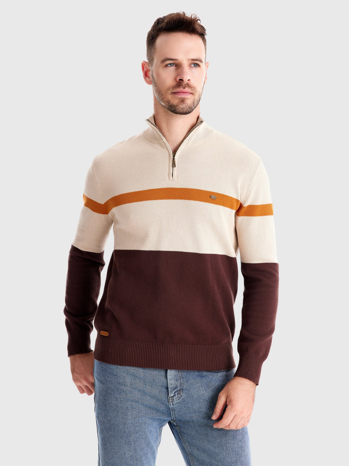 Sweater bicolor