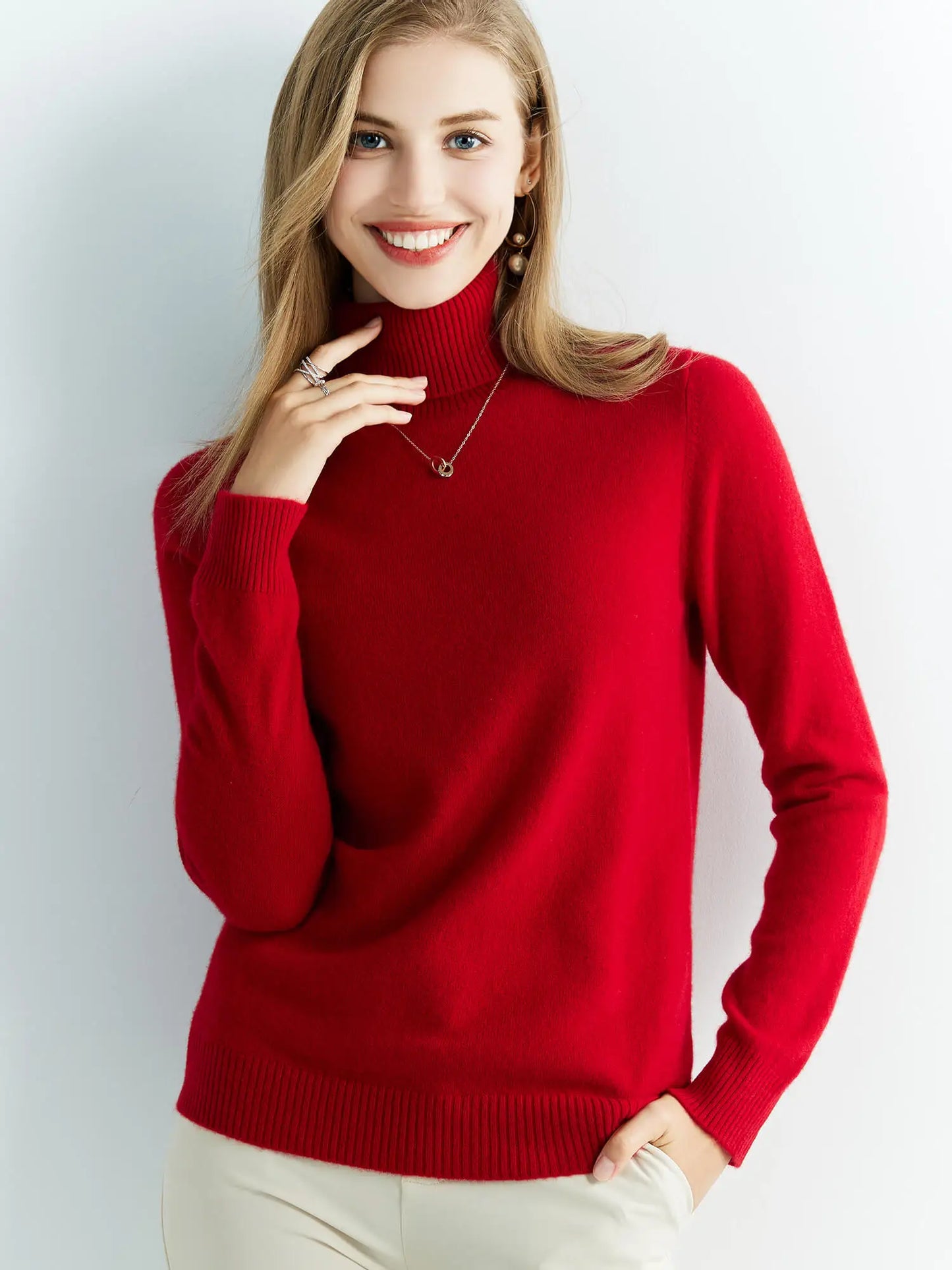 Sweater tejido cuello alto Atos