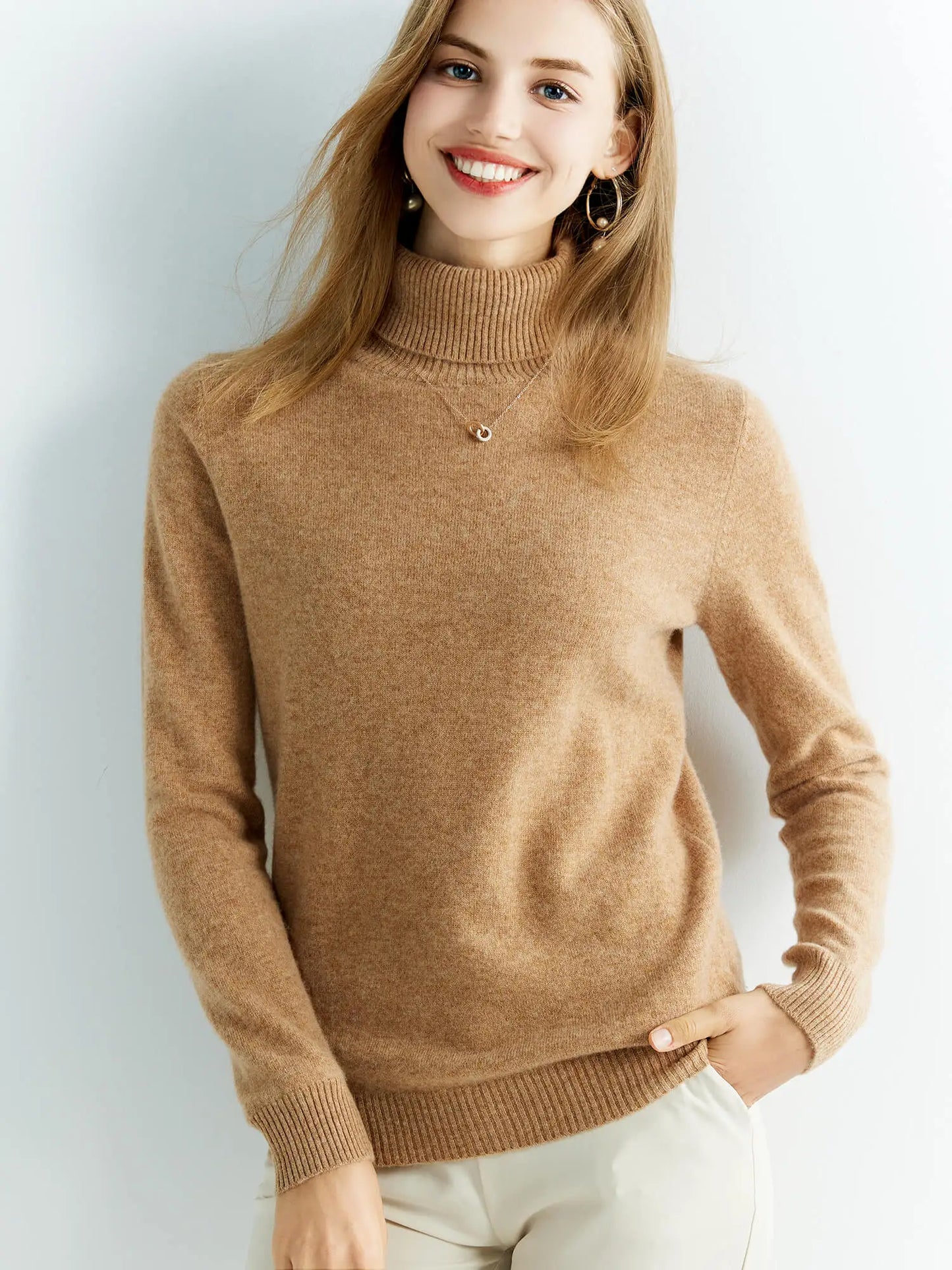 Sweater tejido cuello alto Atos