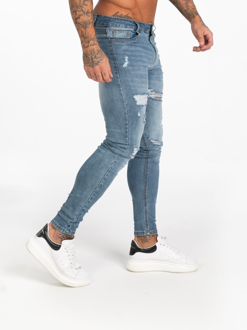 Jeans clasico  rasgado