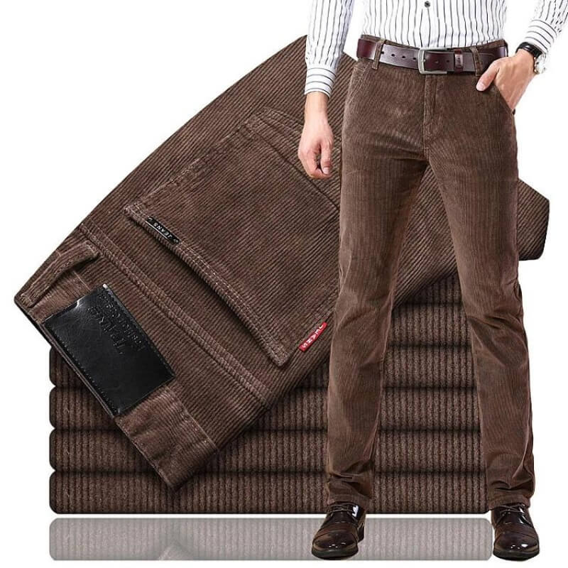 Pantalon de cotele hombre