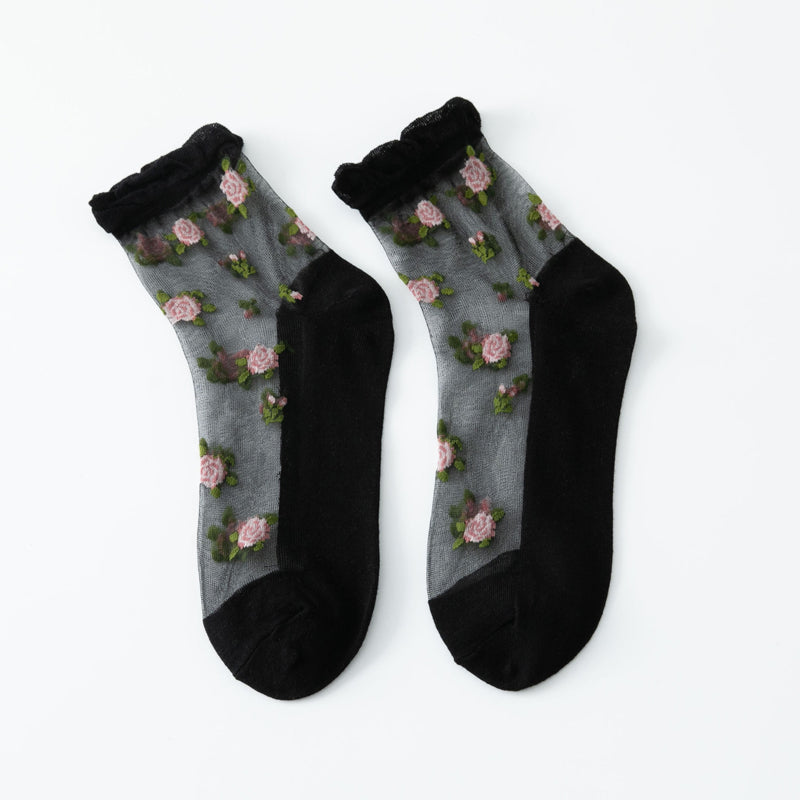 Calcetines Florales Transpirables