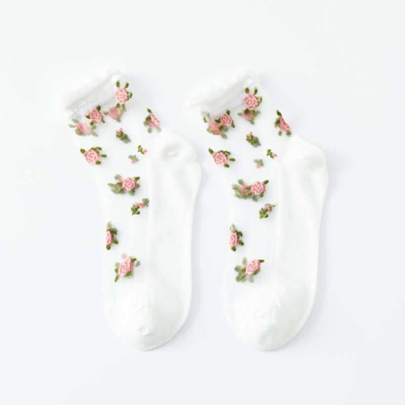 Calcetines Florales Transpirables