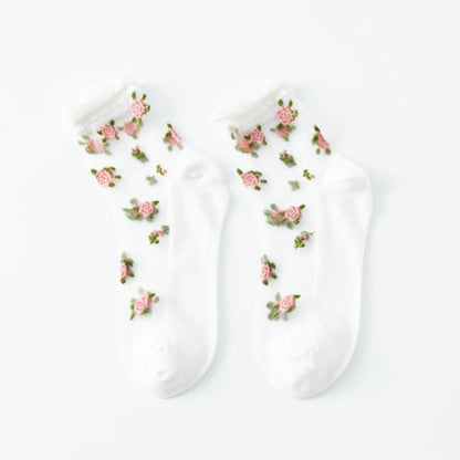 Calcetines Florales Transpirables