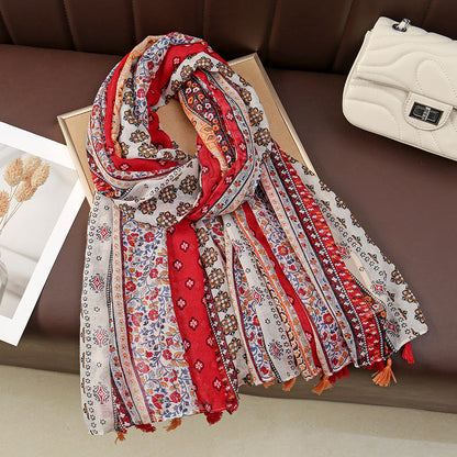 Bufanda Floral Bohemia Vintage