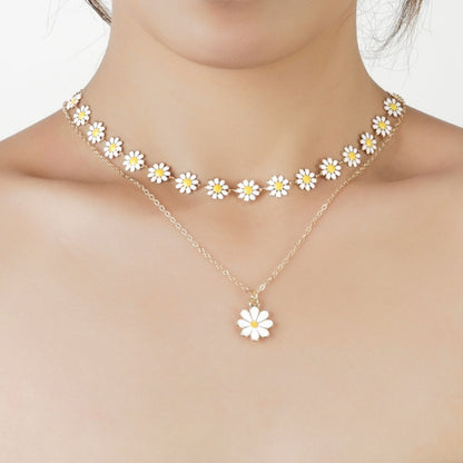 Collar con colgante Margaritas