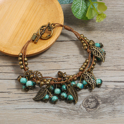 Pulsera Vintage Étnica Cereza