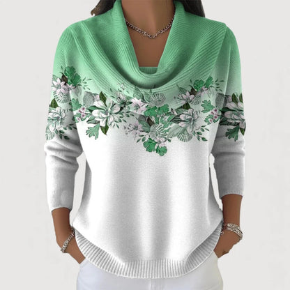 Nala | Sweater con Cuello Drapeado