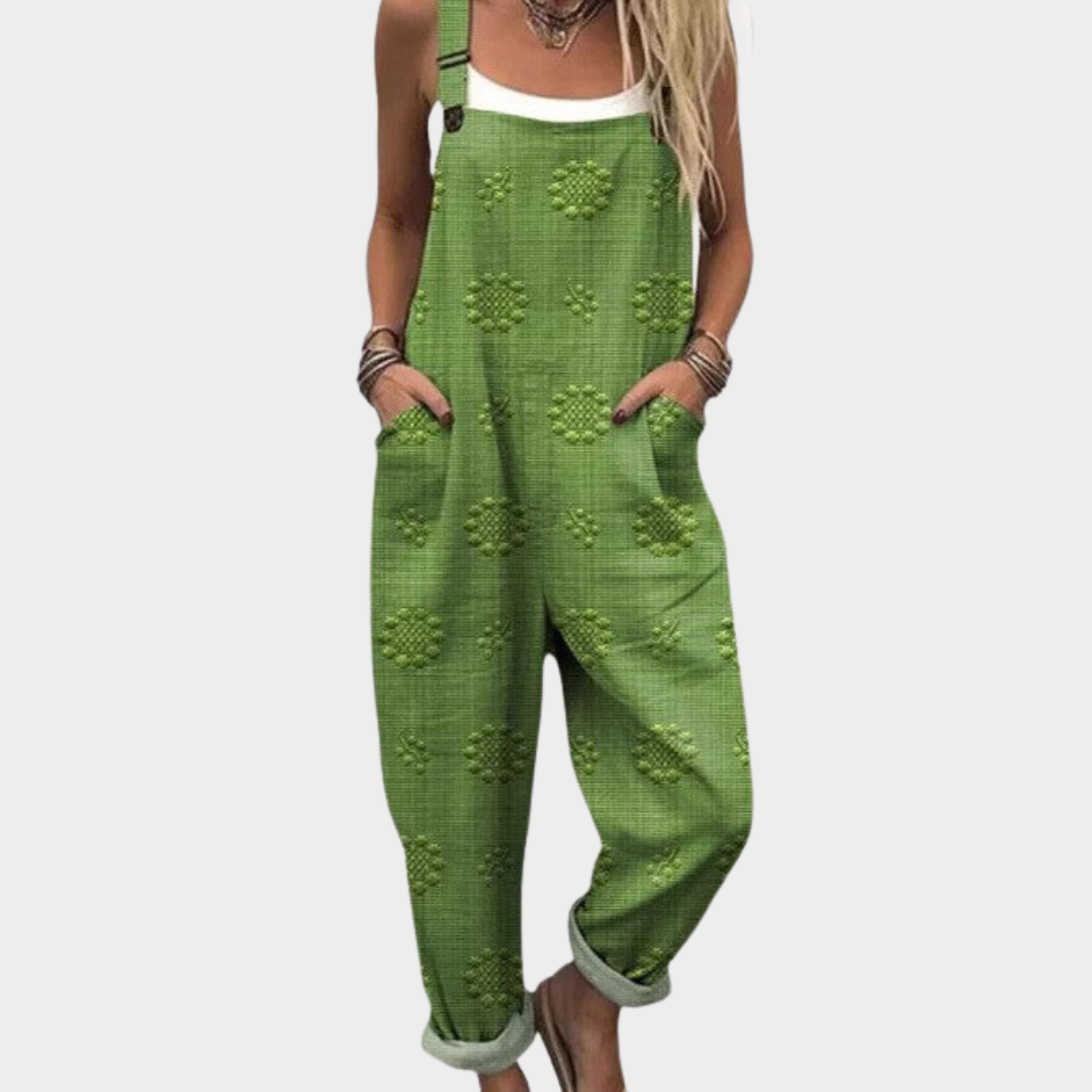 Overol Estampado Verde
