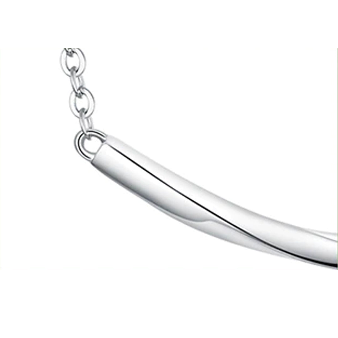 Collar de cadena con gargantilla en espiral