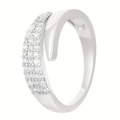 Elegante anillo con piedras brillantes (1+1 GRATIS)