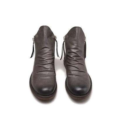Zapato de piel caña alta