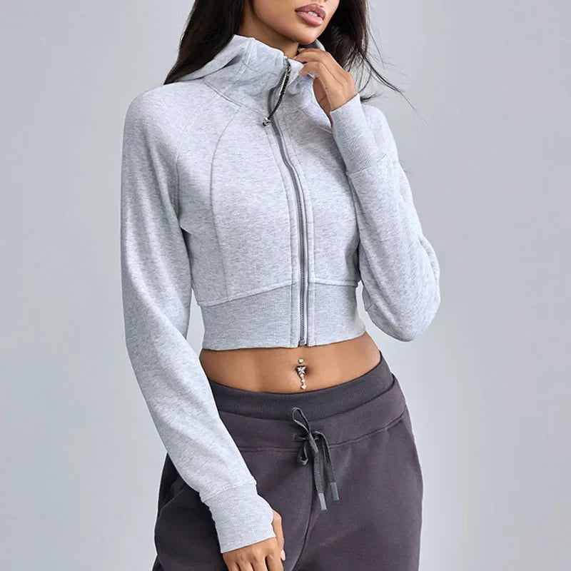 Hoodie corto mujer