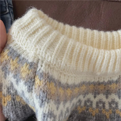 Sweater de punto artesanal Risa