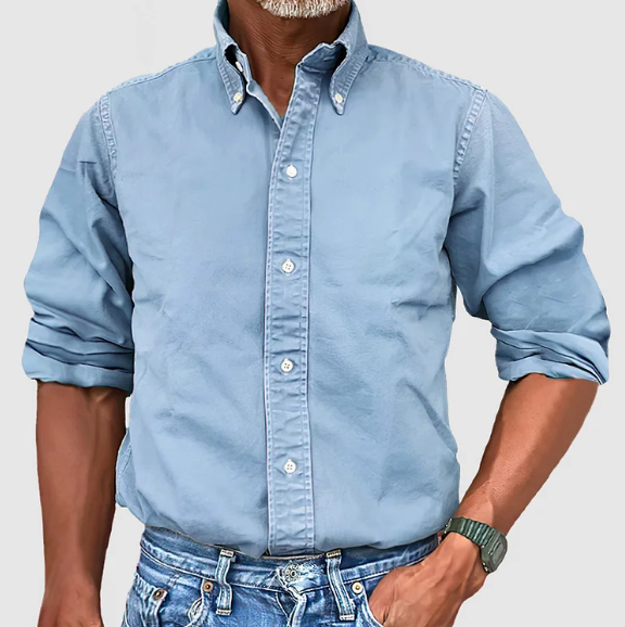 Camisa clasica de algodon