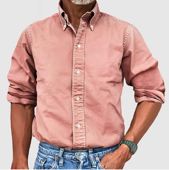 Camisa clasica de algodon