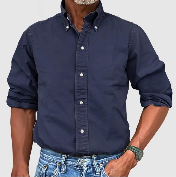 Camisa clasica de algodon