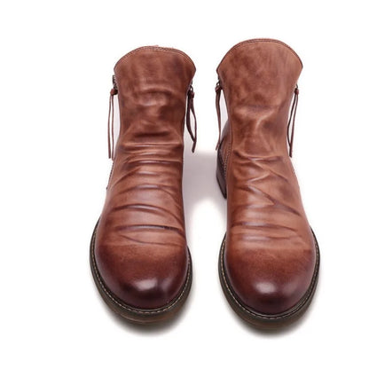 Zapato de piel caña alta