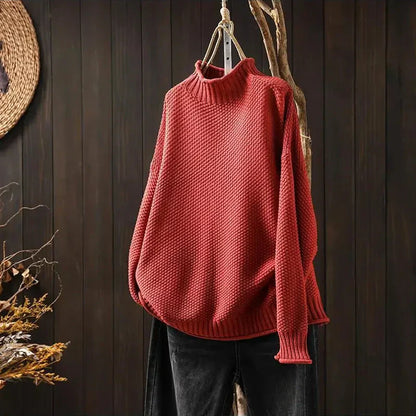 Javiera Sweater Clásico de Punto - Rojo