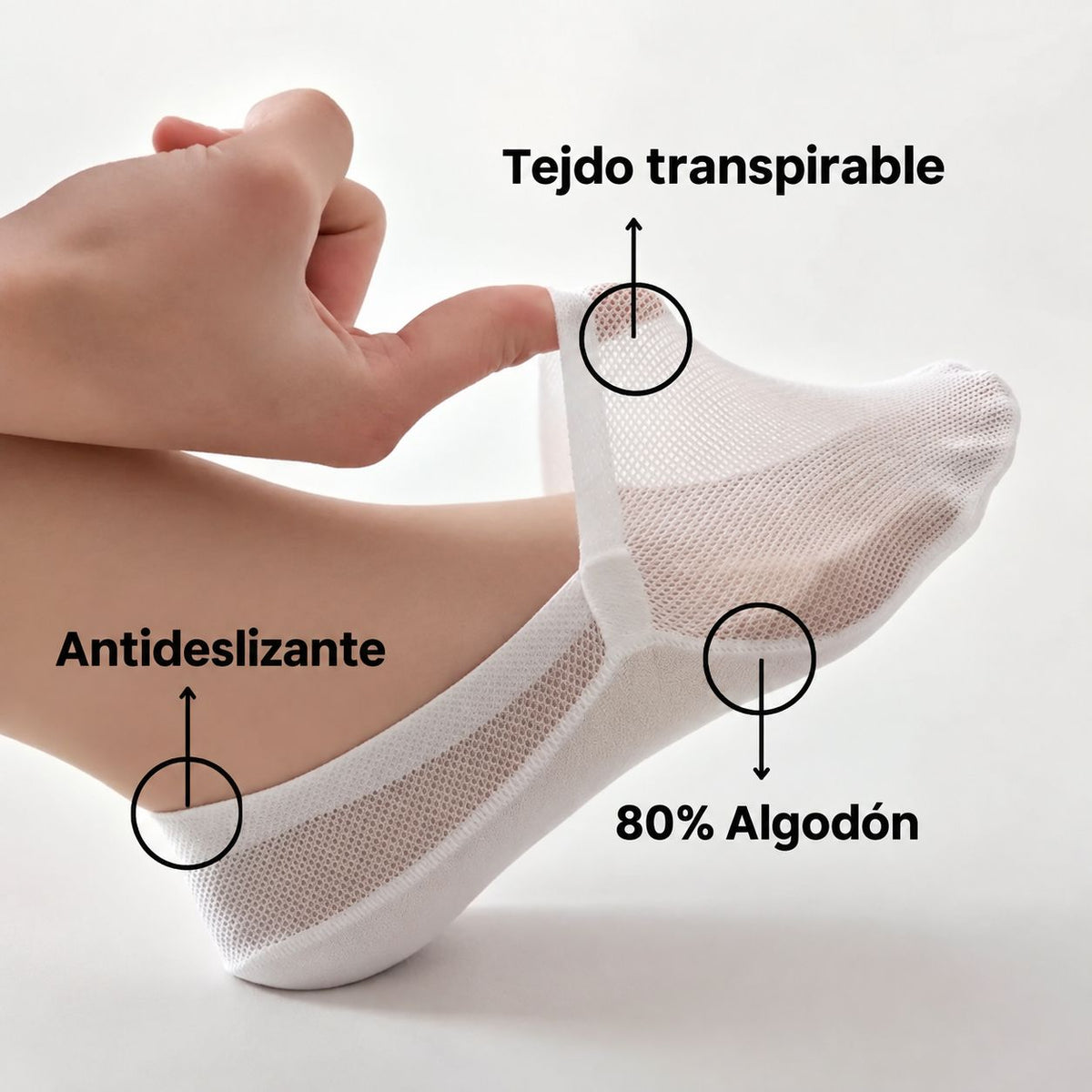 Calcetines invisibles Vessa 4+4 Gratis