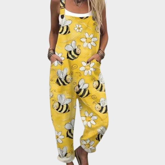 Overol Estampado Amarillo