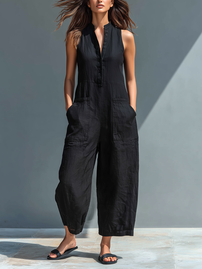 Colette | Jumpsuit Sin Mangas Minimalista