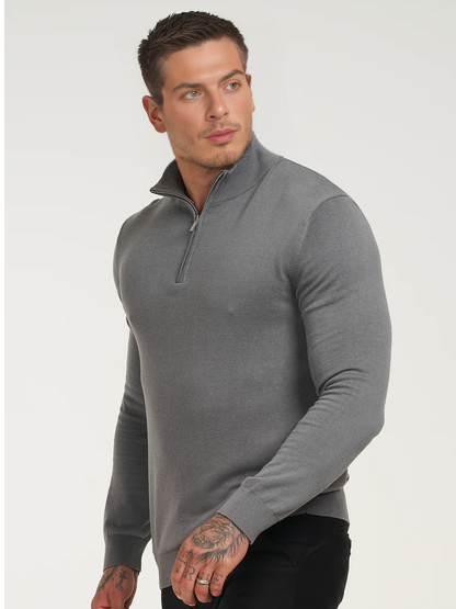 Sweater con medio cierre