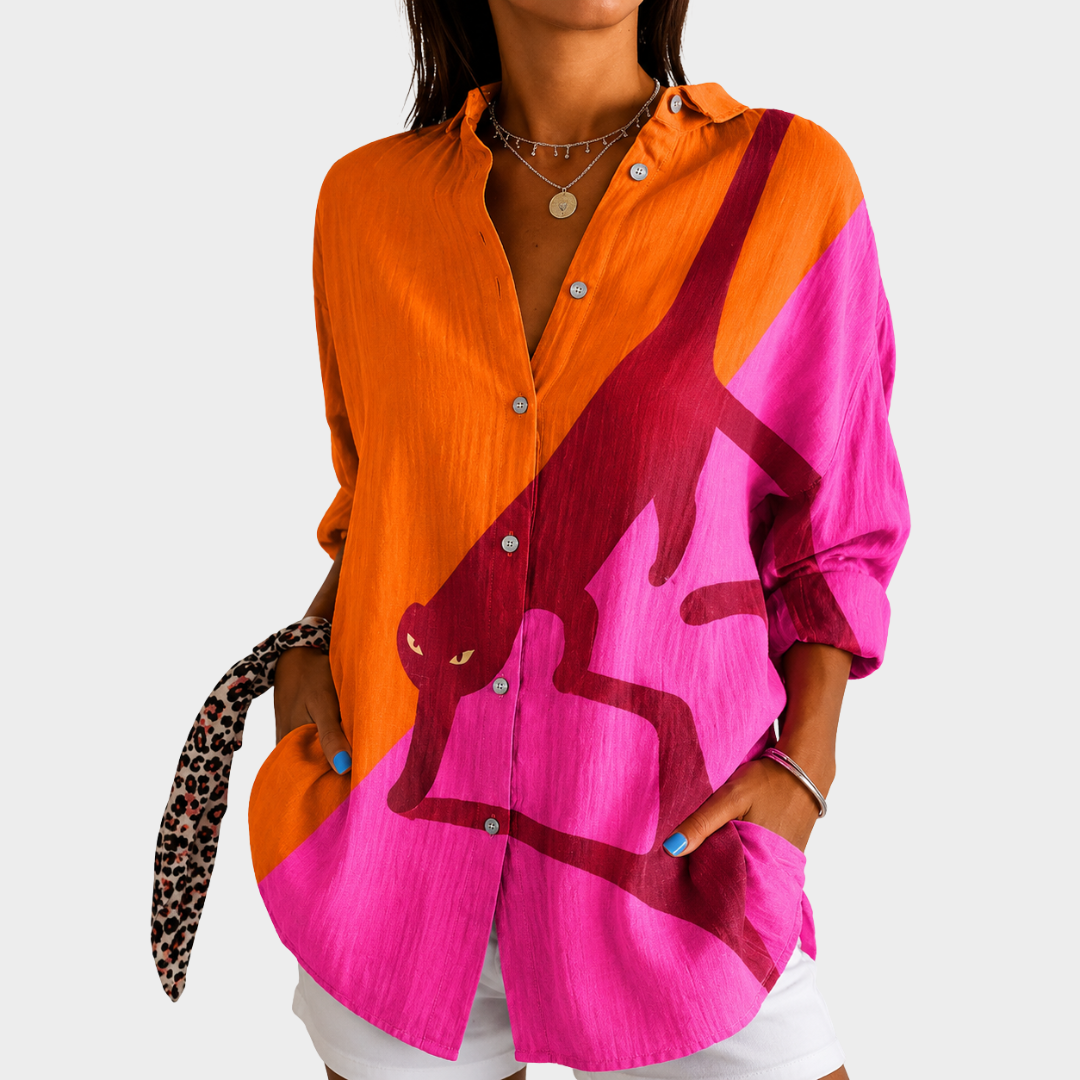 Sylvie | Blusa Statement Safari al Atardecer