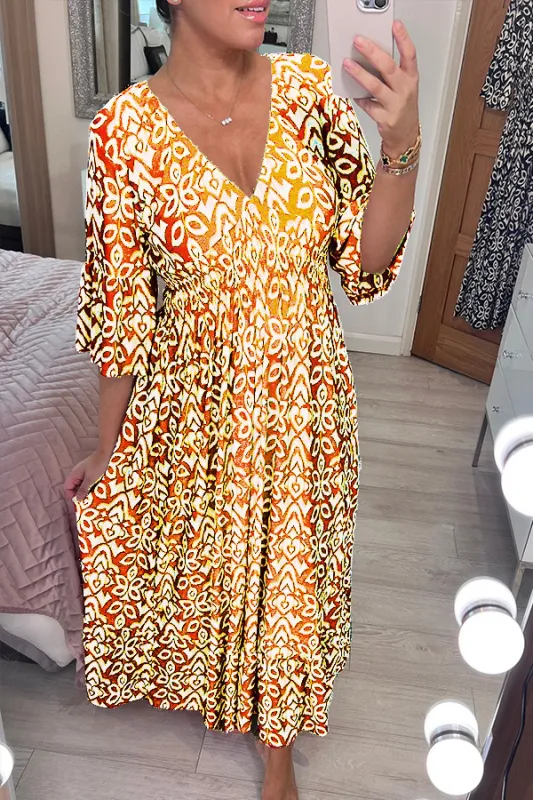 Vestido Largo estilo lino Chiara