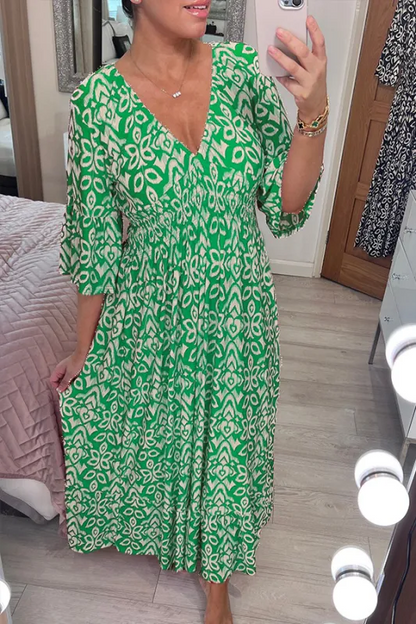 Vestido Largo estilo lino Chiara