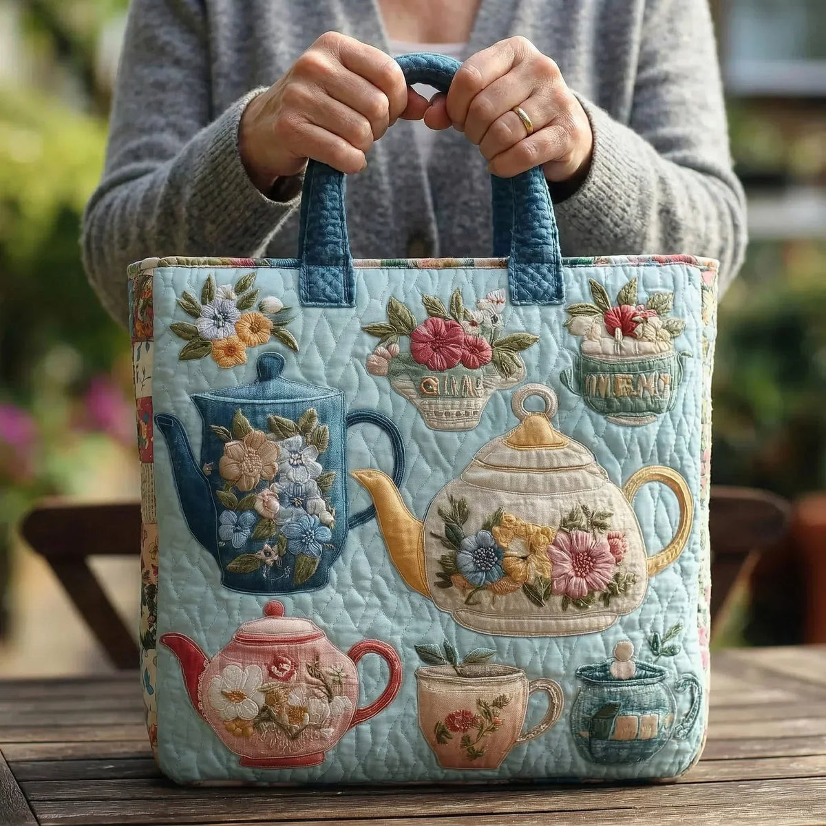 Bolso Acolchado - Estampado Floral