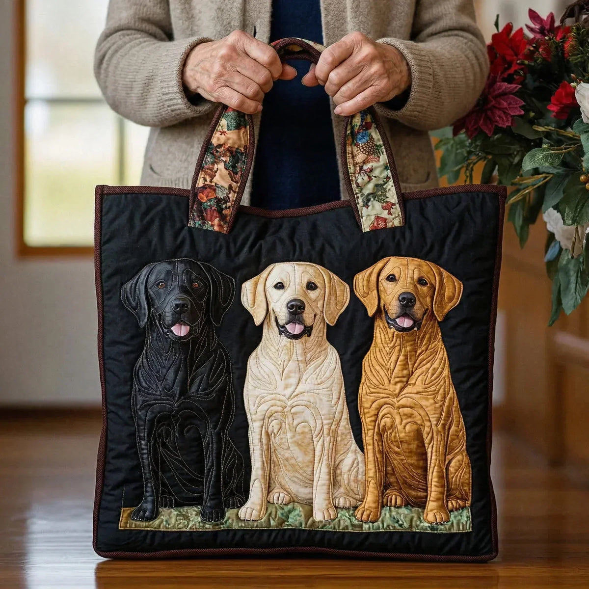 Bolso Artesanal Hecho a Mano - Tres Labradores
