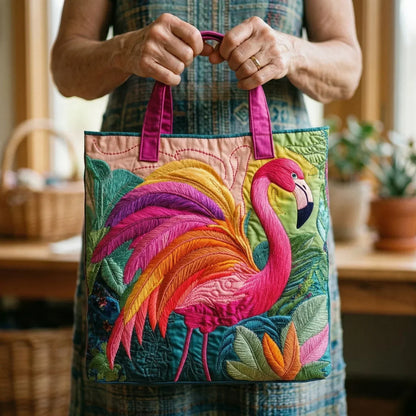 Bolso Acolchado - Flamenco Arcoíris