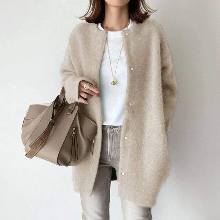Abrigo cardigan Cachemira