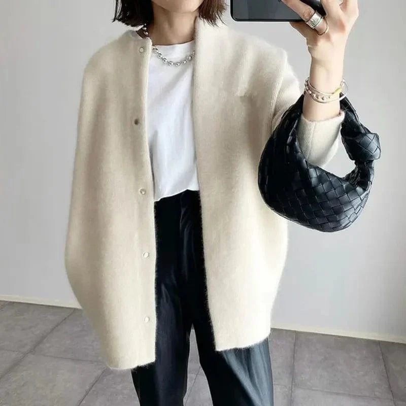 Abrigo cardigan Cachemira