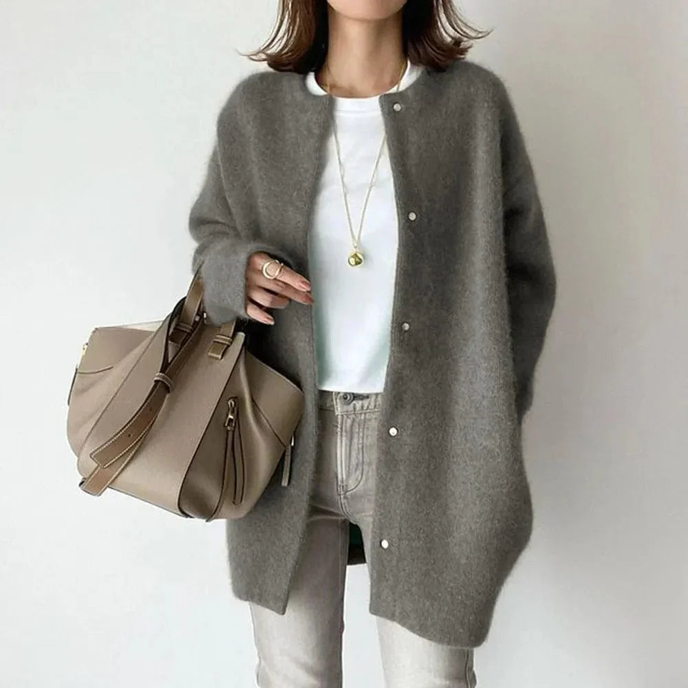 Abrigo cardigan Cachemira