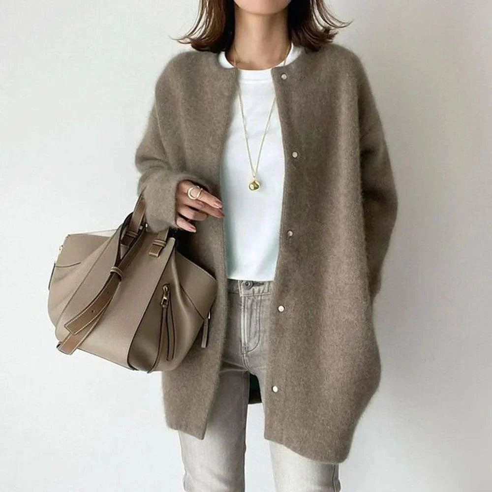Abrigo cardigan Cachemira