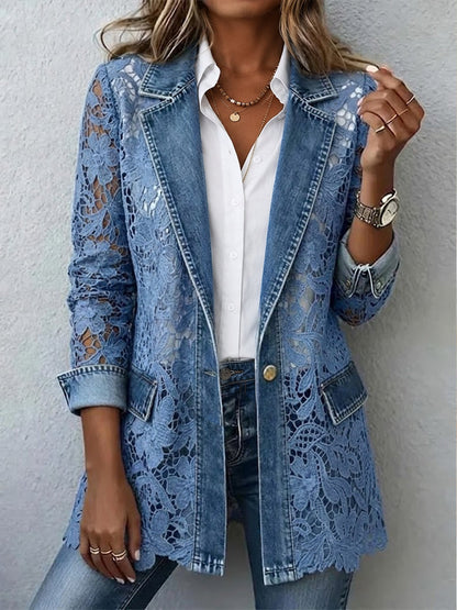 Alicia Blazer con Encaje Floral