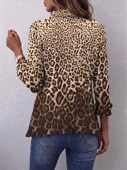 Ombeline | Chaqueta Animal Print Multicolor con Volados