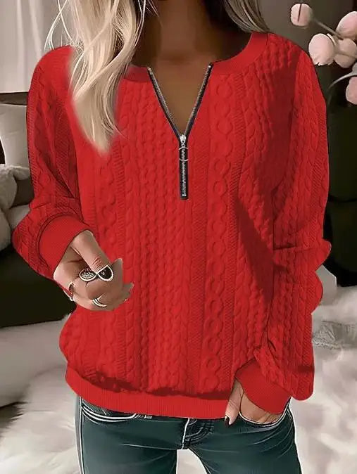 Sweater elegante con cierre Melanie