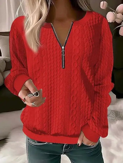Sweater elegante con cierre Melanie